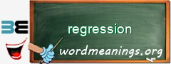 WordMeaning blackboard for regression